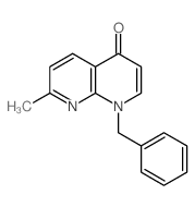 1,8-Naphthyridin-4(1H)-one,7-methyl-1-(phenylmethyl)- Structure