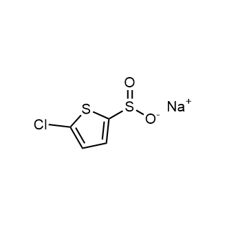 5-氯噻吩-2-亚硫酸钠盐结构式
