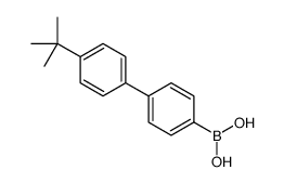 [4'-(2-Methyl-2-propanyl)-4-biphenylyl]boronic acid结构式