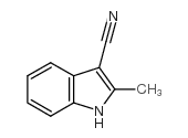 2-Methyl-1H-indole-3-carbonitrile Structure