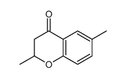 2,6-Dimethyl-2,3-dihydro-4H-1-benzopyran-4-one结构式