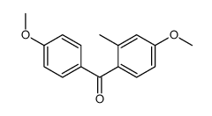 (4-methoxy-2-methylphenyl)-(4-methoxyphenyl)methanone结构式
