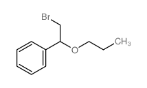 (2-bromo-1-propoxyethyl)benzene Structure