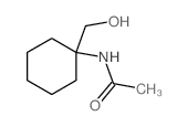 N-[1-(hydroxymethyl)cyclohexyl]acetamide Structure