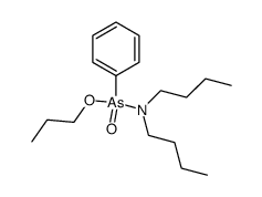 Propyl-N,N-dibutyl-As-phenylarsonamidat Structure