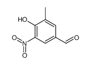 4-hydroxy-3-methyl-5-nitrobenzaldehyde Structure