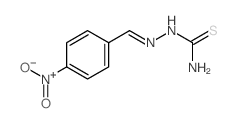 p-Nitrobenzaldehyde thiosemicarbazone结构式