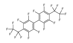 1,2,4,5-tetrafluoro-3-(1,1,2,2,2-pentafluoroethyl)-6-[2,3,5,6-tetrafluoro-4-(1,1,2,2,2-pentafluoroethyl)phenyl]benzene结构式