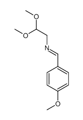 (E)-N-(4-甲氧基亚苄基)-2,2-二甲氧基乙胺结构式