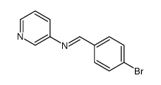 1-(4-bromophenyl)-N-pyridin-3-ylmethanimine Structure