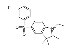 1-ethyl-2,3,3-trimethyl-5-(phenylsulphonyl)-3H-indolium iodide Structure