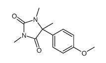5-(4-Methoxyphenyl)-1,3,5-trimethyl-2,4-imidazolidinedione Structure