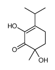2,6-dihydroxy-6-methyl-3-propan-2-ylcyclohex-2-en-1-one结构式