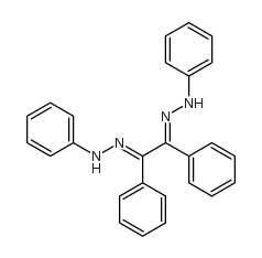 Ethanedione, diphenyl-,bis(phenylhydrazone), (1E,2E)- (9CI) Structure