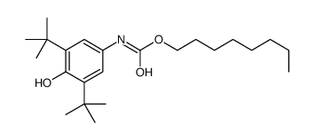 octyl [3,5-bis(tert-butyl)-4-hydroxyphenyl]carbamate结构式