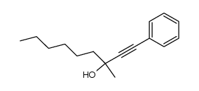3-methyl-1-phenyl-non-1-yn-3-ol结构式