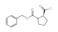 (R)-N-[(phenylmethoxy)carbonyl]-2-pyrrolidinecarbonyl chloride结构式