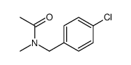 N-[(4-chlorophenyl)methyl]-N-methylacetamide结构式