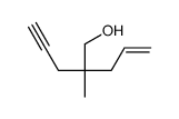 2-methyl-2-prop-2-ynylpent-4-en-1-ol Structure
