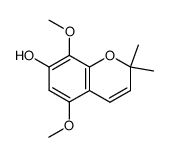 5,8-dimethoxy-2,2-dimethyl-2H-chromen-7-ol Structure