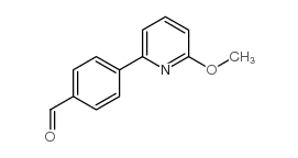 4-(3-Methoxypyridin-2-yl)benzaldehyde结构式
