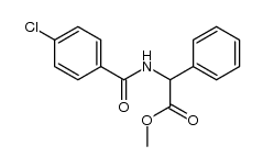 (4-chloro-benzoylamino)-phenyl-acetic acid methyl ester结构式