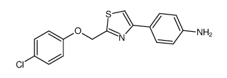 4-[2-[(4-chlorophenoxy)methyl]-1,3-thiazol-4-yl]aniline结构式