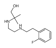 2-[2-[2-(2-fluorophenyl)ethylamino]ethylamino]-2-methylpropan-1-ol结构式
