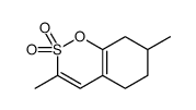5,6,7,8-Tetrahydro-4,7-dimethyl-1,2-benzoxathiin 2,2-dioxide Structure