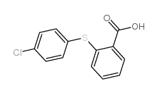 2-(4-氯苯基硫代)苯甲酸结构式