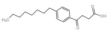 4-(4-辛基苯基)-4-氧代丁酸结构式
