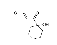1-(1-hydroxycyclohexyl)-3-trimethylsilylprop-2-en-1-one结构式