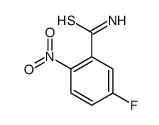 Benzenecarbothioamide, 5-fluoro-2-nitro- (9CI) Structure