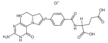 (6R)-5,10-methylylidenetetrahydrofolic acid chloride结构式