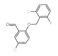5-氯-2-[(2-氯-6-氟苄基)氧基]苯甲醛结构式