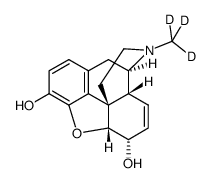 甲醇测试标样(吗啡-D3)结构式