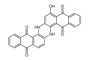 6,15-Dihydro-8-hydroxy-5,9,14,18-anthrazinetetrone结构式
