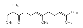 geranyl 2-methyl butyrate Structure