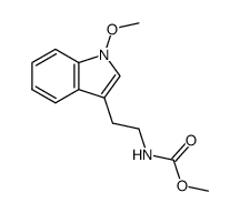 1-methoxy-Nb-methoxycarbonyltryptamine结构式