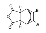 (+/-)-exo,endo-5,6-dibromo-endo-bicyclo[2.2.2]octane-2,3-dicarboxylic anhydride Structure