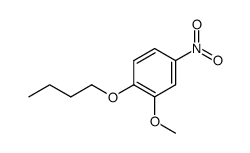 1-butoxy-2-methoxy-4-nitro-benzene结构式