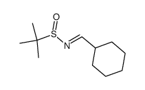 (E)-N-cyclohexylmethylidene-tert-butanesulfinamide结构式