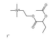 2-(2-acetyloxybutanoyloxy)ethyl-trimethylazanium,iodide Structure