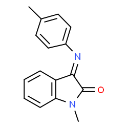 1-METHYL-3-[(4-METHYLPHENYL)IMINO]-1,3-DIHYDRO-2H-INDOL-2-ONE Structure