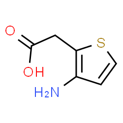 2-Thiopheneacetic acid,3-amino- Structure