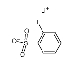 lithium 2-iodo-4-methylbenzenesulfonate Structure