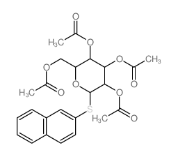(3,4,5-triacetyloxy-6-naphthalen-2-ylsulfanyl-oxan-2-yl)methyl acetate Structure