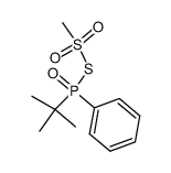 tert-butyl(phenyl)phosphinic methanesulfonic thioanhydride Structure