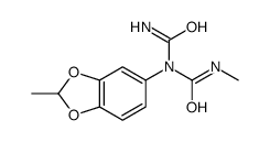 1-carbamoyl-3-methyl-1-(2-methyl-1,3-benzodioxol-5-yl)urea结构式