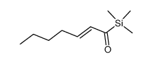 1-trimethylsilyl-2E-hepten-1-one结构式